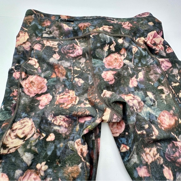 HTF Lululemon Fast and Free High-Rise Tight 25” Floral Dark Forest Size 6 (EUC) - Picture 12 of 16